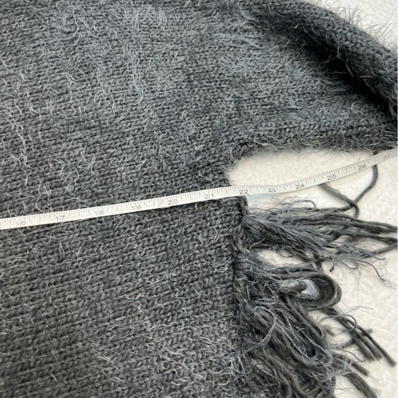 NWT Papa Grey Fringe Long Sleeve Sweater Size XS - Picture 11 of 12